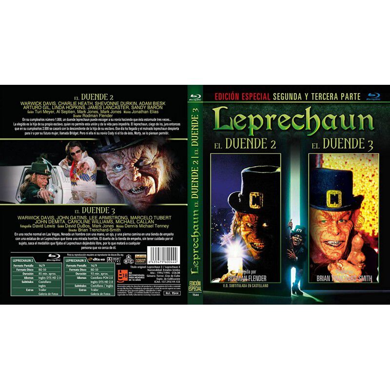 Leprechaun 2 + Leprechaun 3 [blu-ray] (1994,199... image number null