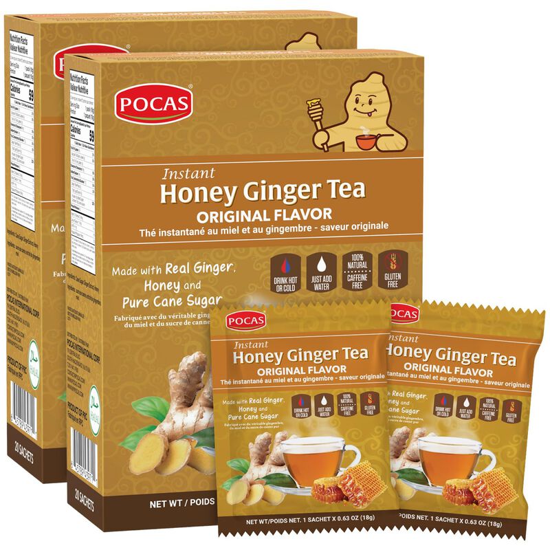 T&eacute; Pocas Miel Y Jengibre - Pack De 2 (20 Sobres... image number null