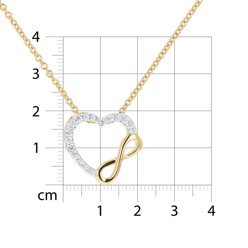 Gargantilla De Oro Amarillo 10K Con 5Pts De Dia... image number null