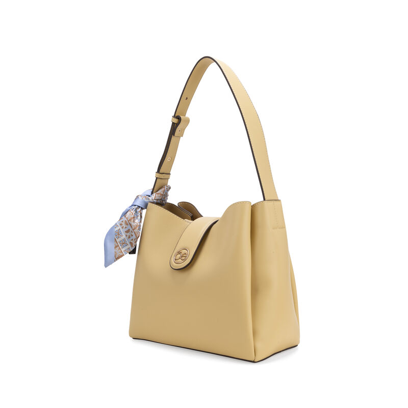 Bolsa Briefcase Mediana Con Mascada Color Amari... image number null