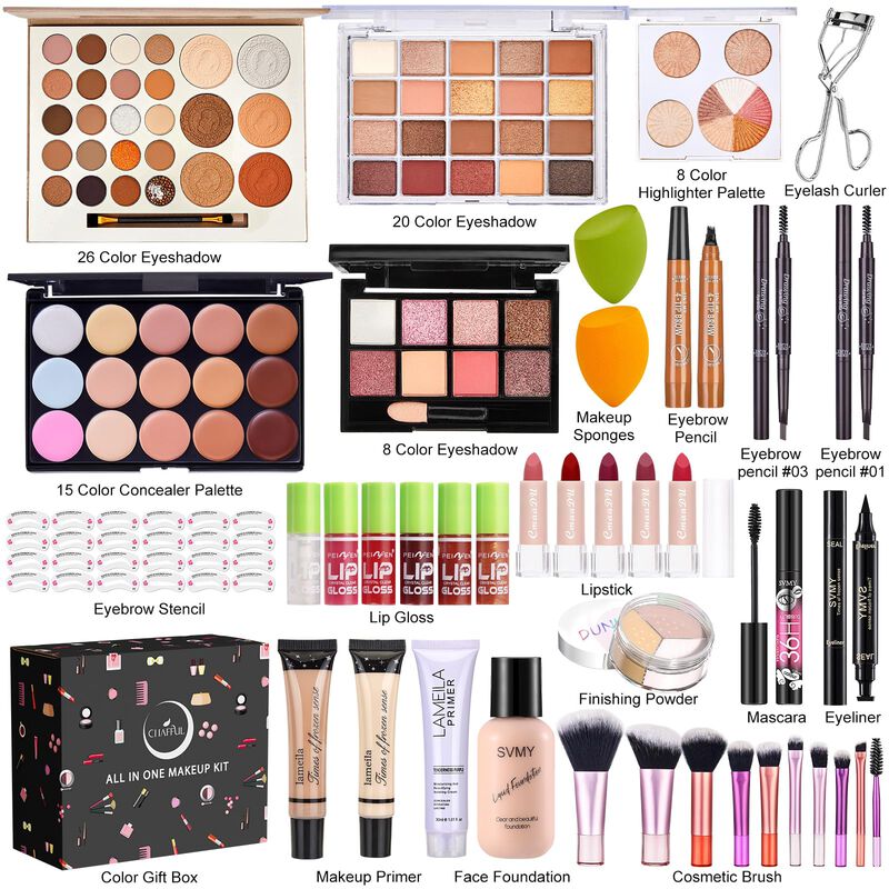Kit De Maquillaje Chafful Todo En Uno Para Muje... image number null