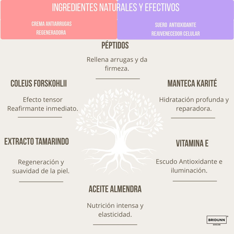 BRIDUNN Kit Natural Antiedad Facial | Crema Ant... image number null