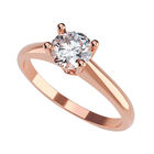 Anillo de Compromiso en Oro Rosa 10K con Circonia -  Talla:10/ M418-10R-CZ-10