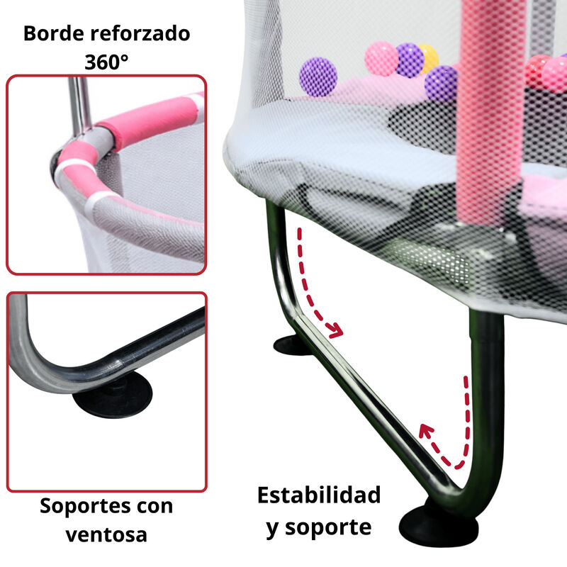 Trampol&iacute;n Infantil 140 Cm 55 Pulgadas Parque De... image number null
