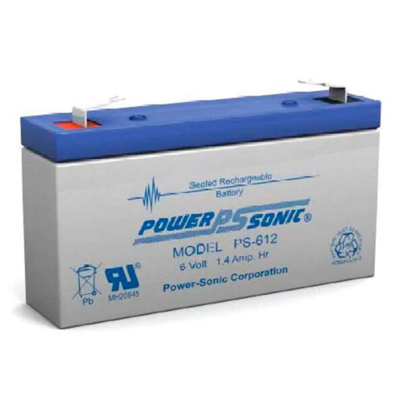POWER SONIC PS-612 F1 6V 1.4AH BAT RESPALDO REG... image number null