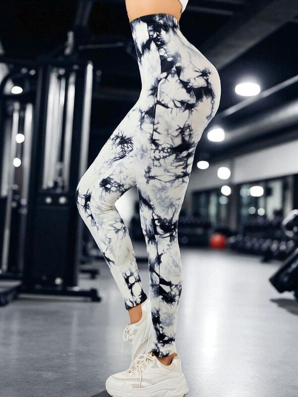 Set De Dos Leggings Deportivos Tie-Dye Mujer pa... image number null