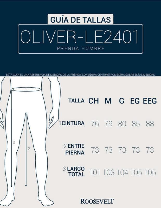 Pantalon Hombre Cintura Ajustable Café Medio Ro... image number null