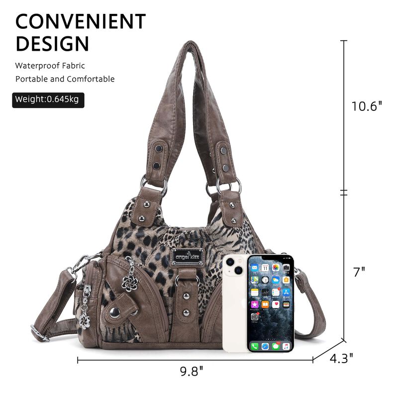Bolso Tote Angel Kiss 25x11x18 Cm Cuero Vegano image number null