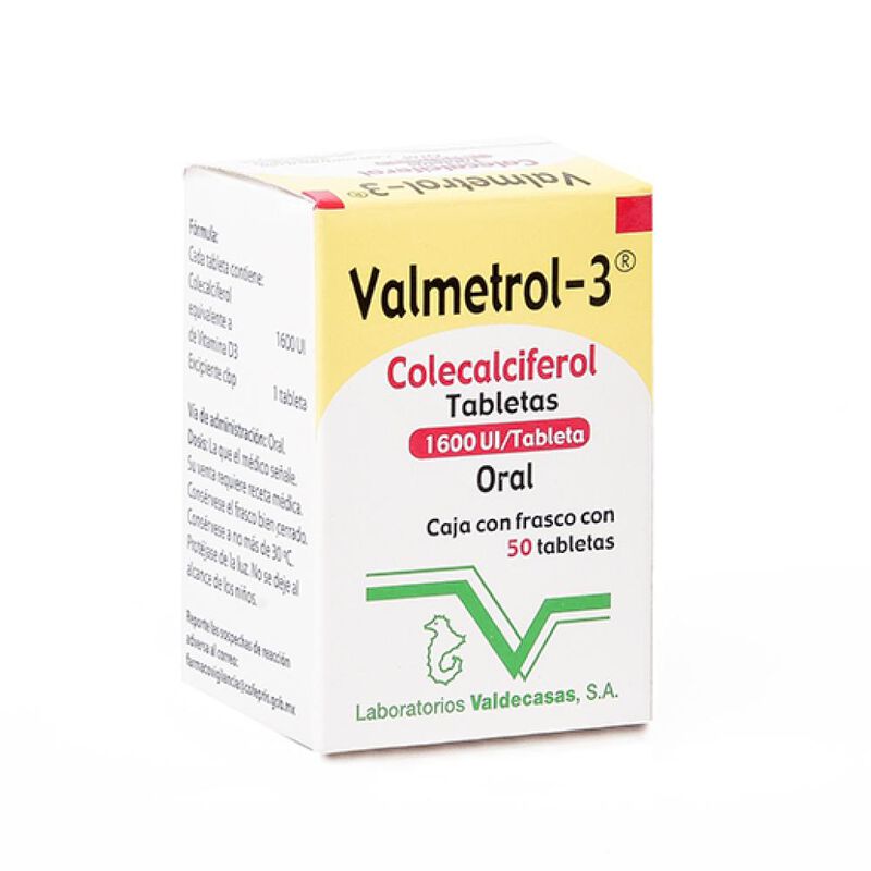 Valmetrol-3 1600 Ui 50 Tableta(s) image number null
