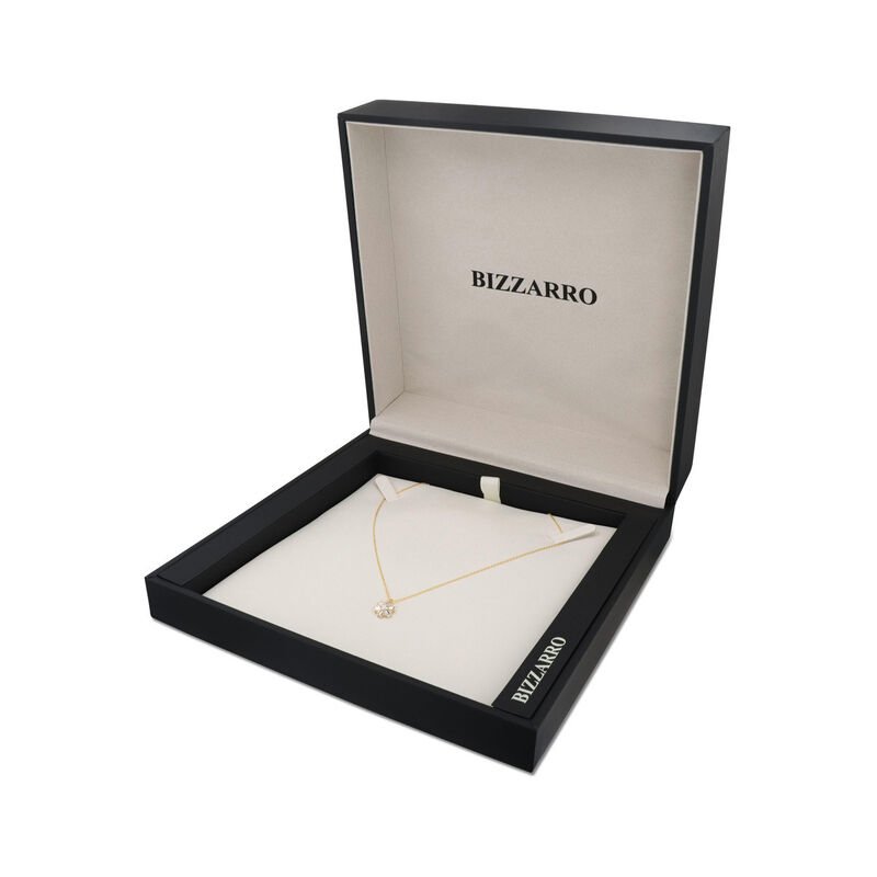 Dije Flor Oro Amarillo 14k Con Zirconias | Bizz... image number null