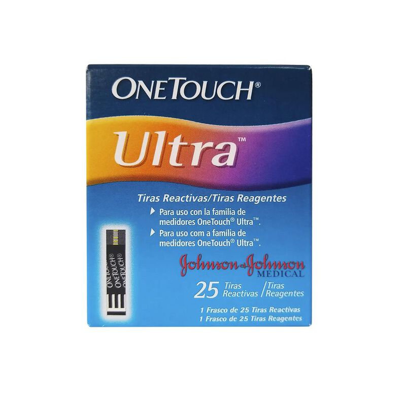Tiras Reactivas One Touch Ultra - 25 Tiras image number null