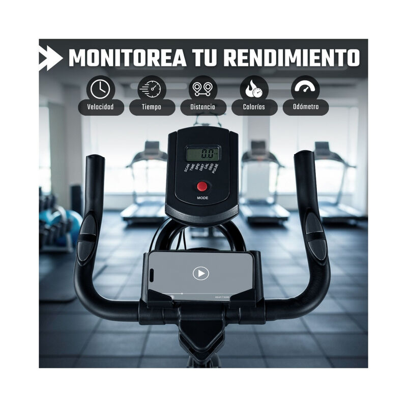 Bicicleta Spinning Fija Estacionaria Fitness Mo... image number null