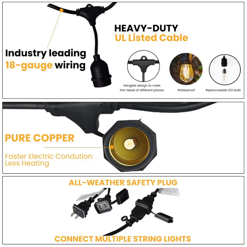 Luces De Cadena Led Svater 7,3 m 2 w Impermeabl... image number null
