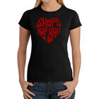 Camiseta Word Art Para Mujer - Shape of You- Negro