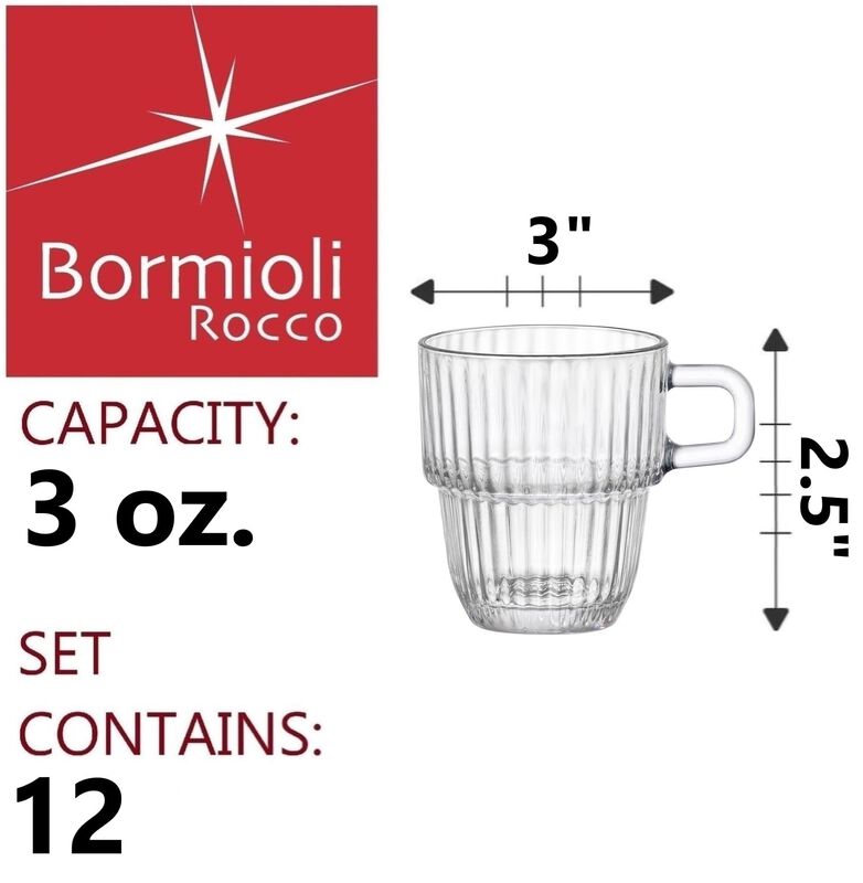 Vasos De Espresso Bormioli Rocco 85 ml Juego De... image number null