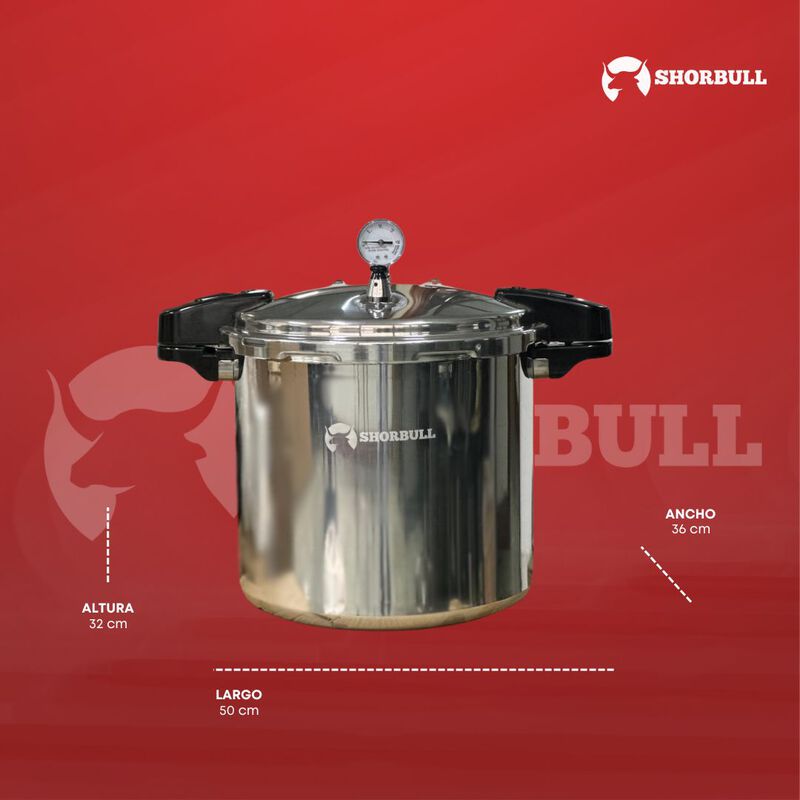 Olla Express 23 Litros de Aluminio Shorbull image number null