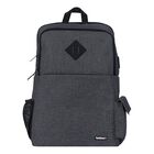 Mochila TechZone Gris Modelo True Porta Laptop 15.6" Dos Compartimentos con Cierres autorreparables