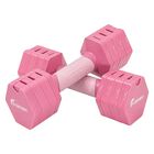 Par Mancuerna Ajustable 2-5 Lb Kit Pesas Peso Ajuste Rapido Rosa Centurfit