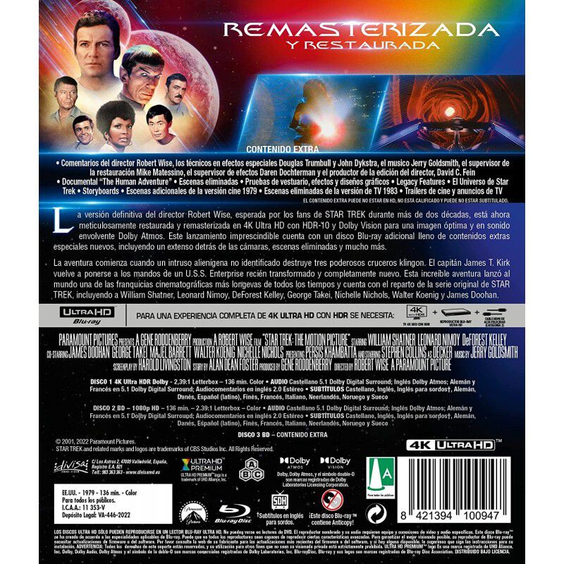 Star Trek I: La Pel&iacute;cula (Director&acute;s Edition) (... image number null