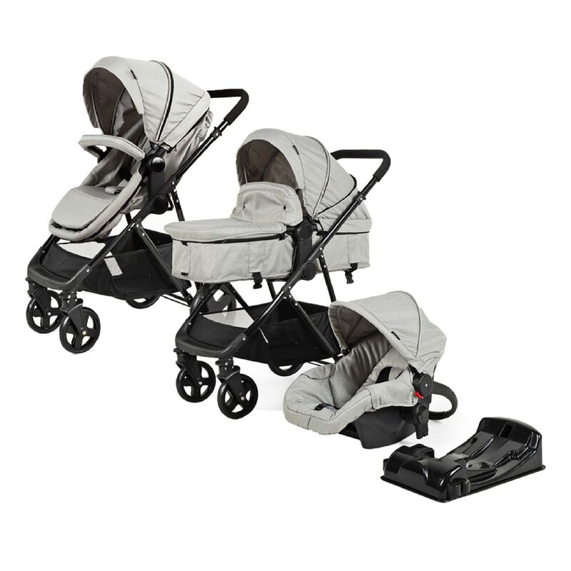 Carriola D'Bebé Travel System Prince Gris (END) image number null
