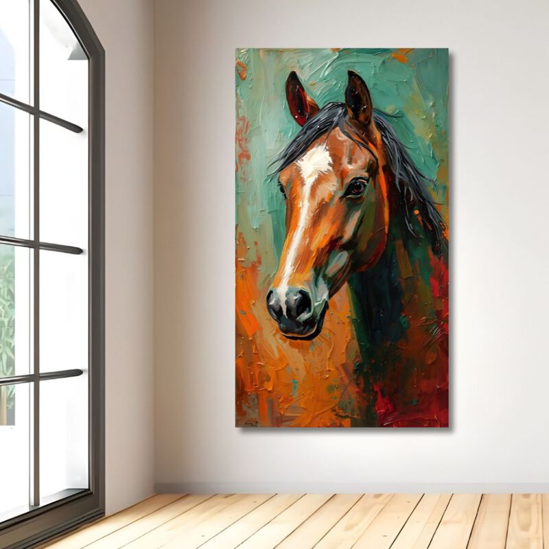 Cuadro Decorativo Animal 70x100cm Caballo &Oacute;leo image number null