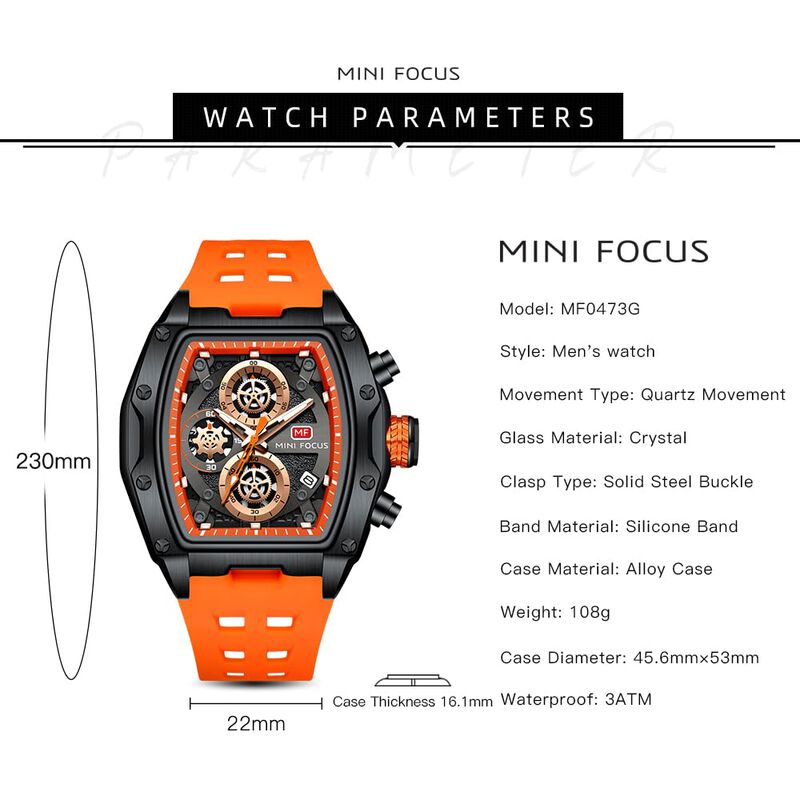 Reloj Mini Focus Unique Tonneau Chronograph Imp... image number null