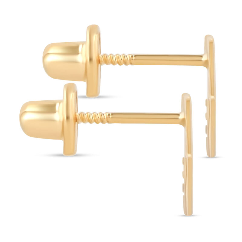 Broqueles De Oro Amarillo 14k (love) image number null