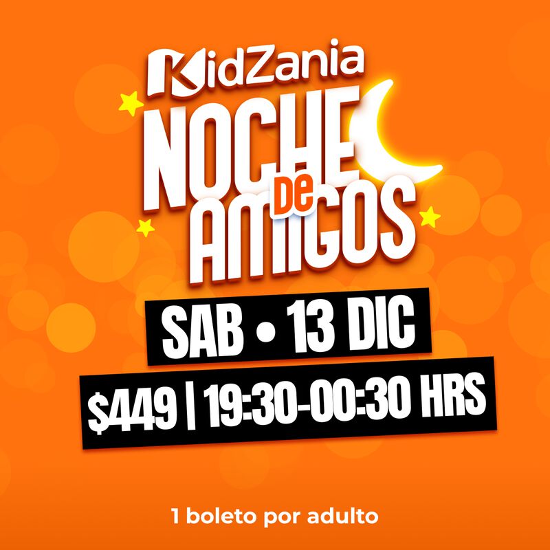 Noche de Amigos 27 de Diciembre Entrada Adulto ... image number null