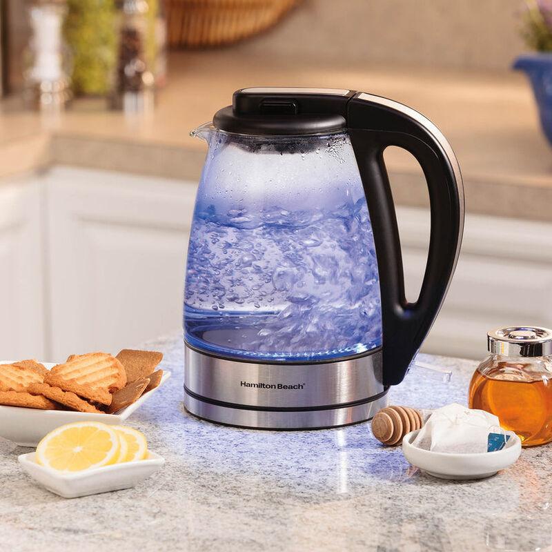 Tetera 1.7 Litros - Vidrio con Iluminaci&oacute;n Azul... image number null