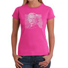 Camiseta Word Art Para Mujer - Mark Twain- Rosa