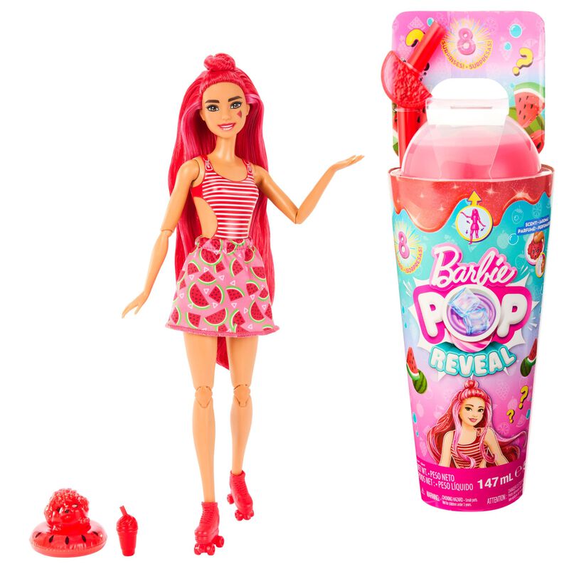 Mu&ntilde;eca Barbie Pop Reveal Watermelon Crush Con L... image number null
