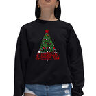 Sudadera De Cuello Redondo Word Art Para Mujer - Have Yourself A Merry Little Christmas - Negro
