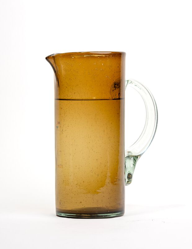 Jarra de Agua de Vidrio Soplado Chocolate Marea... image number null