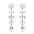 Aretes Plata Dorada 925 Con Piedras Blancas