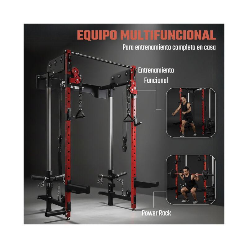 Power Rack Empotrado Plegable Gimnasio Multifun... image number null