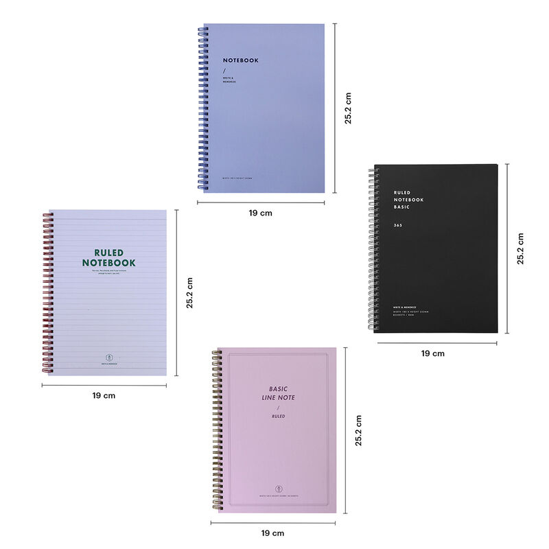 Libreta raya Spring Note 4 Pack pasta gruesa - ... image number null