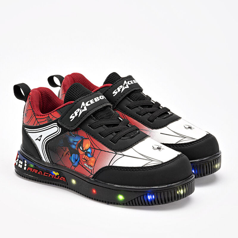 Space Boys tenis para ni&ntilde;o  negro rojo blanco c... image number null