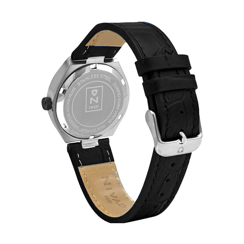 Reloj Nivada Executive Dama Ac/Piel Carat. Negr... image number null