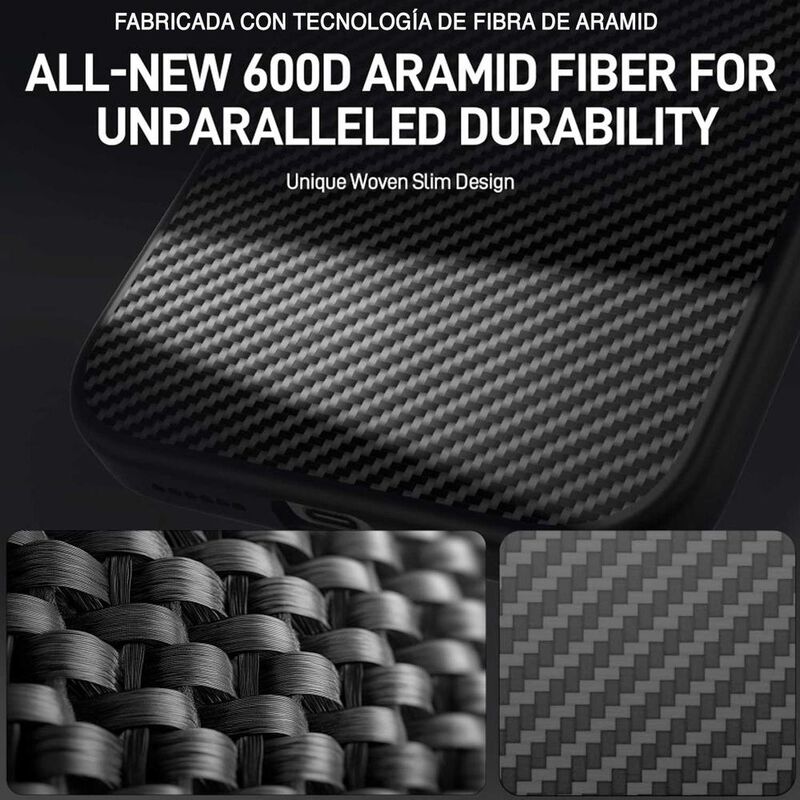 Funda RAPTIC Aramid para iPhone 16 PRO Negra co... image number null