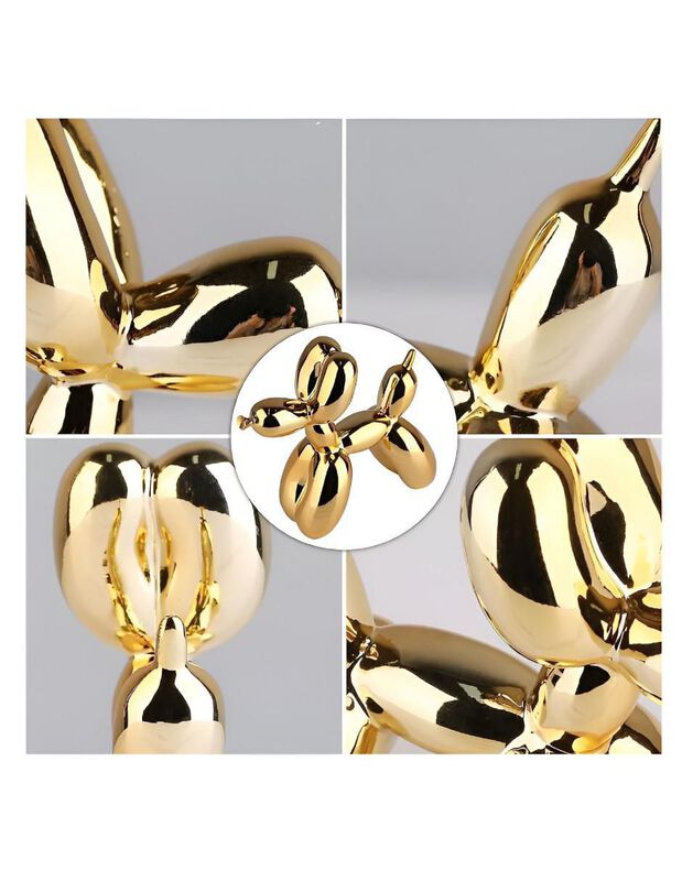 Figura decorativa de perro Casa BIU de resina image number null