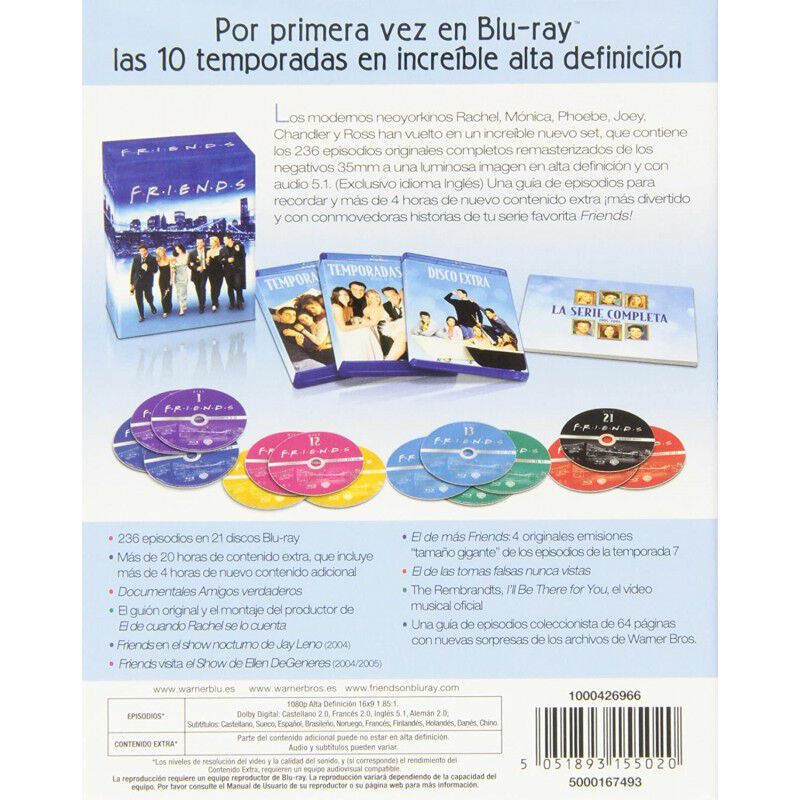 Friends: Colecci&oacute;n Completa (blu-ray) image number null