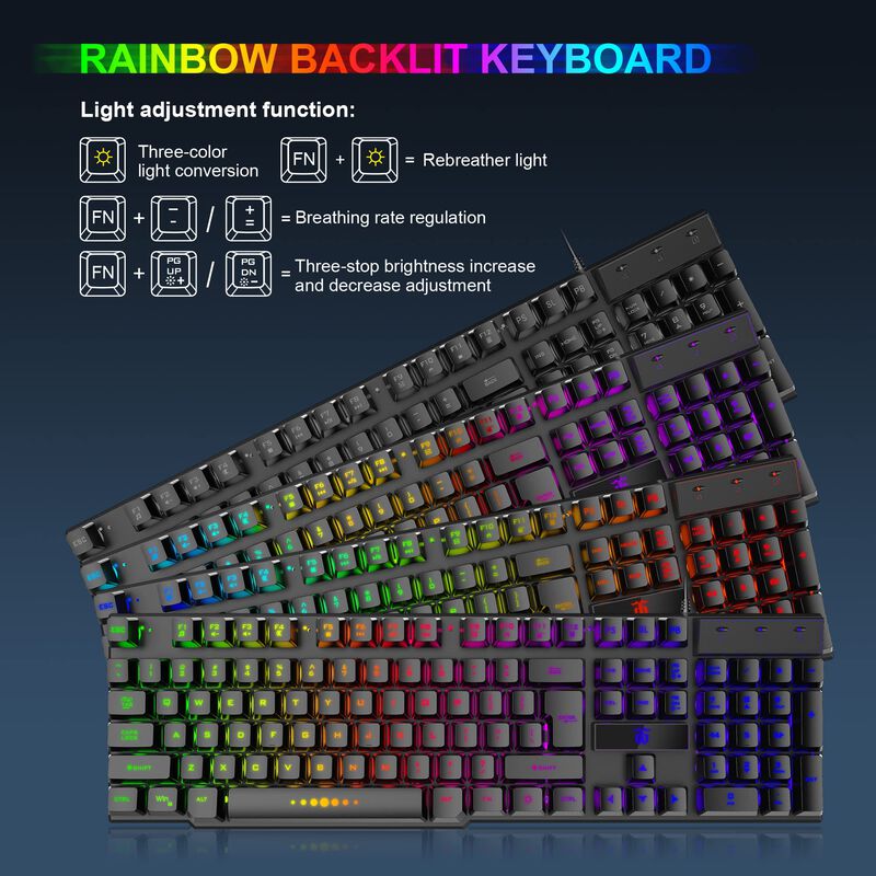 Combo DGG Teclado Mouse Alfombrilla Auriculares... image number null