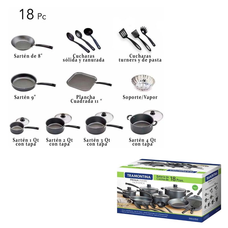 Kit 2 Bater&iacute;as De Cocina Tramontina Primaware 1... image number null