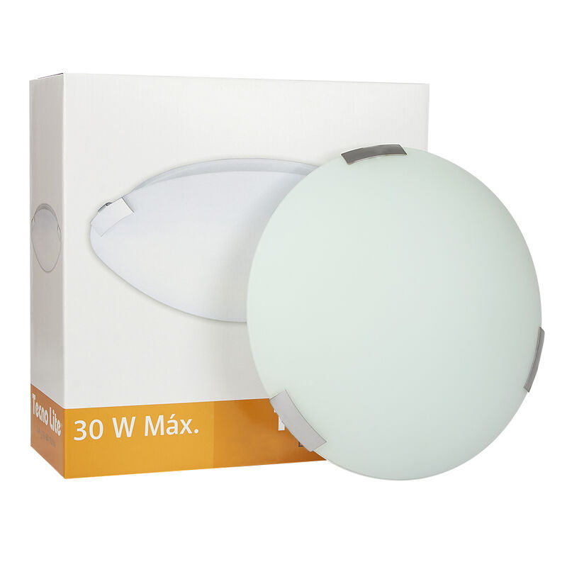 Lampara Para Interior En Plaf&oacute;n Satinado E27x2 ... image number null