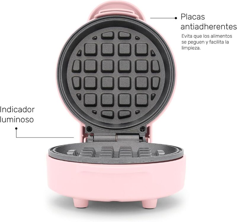 Mini Wafflera Taurus Lucky Wafflette Rosa Ort image number null
