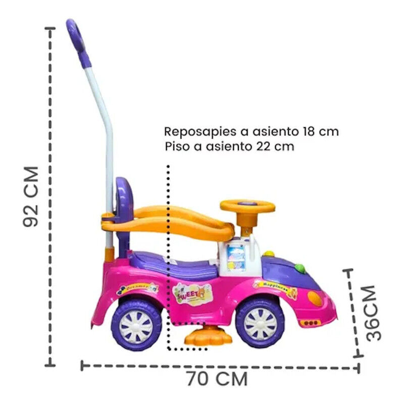 Montable Infantil 4 En 1 Rosa Cajuela Bast&oacute;n Gu... image number null