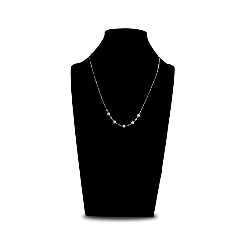 Juego De Gargantilla Y Pulsera 10k Perlas | Biz... image number null