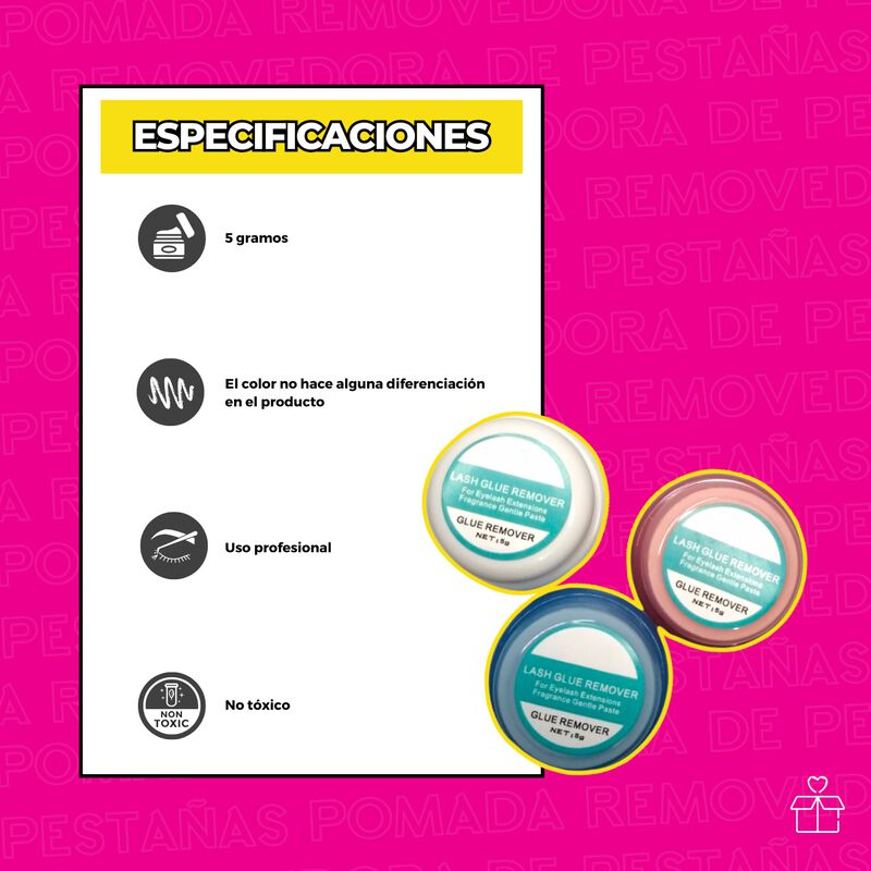 Pomada Removedor Pestañas Mink 1x1 Extensión la... image number null