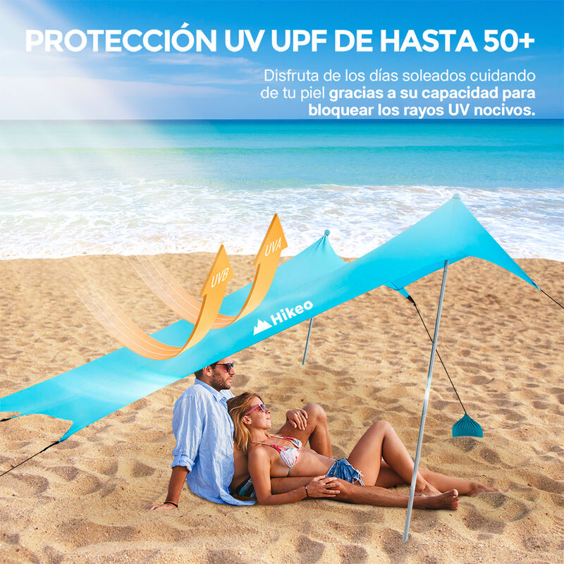 Toldo para Playa Portatil Carpa Plegable Resist... image number null
