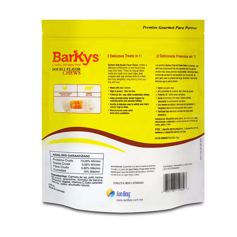 Hueso de Carnaza de Res y Pollo Barkys Premio P... image number null